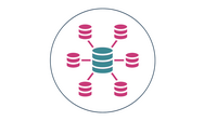 Schmuckicon: vernetzte Serversymbole.